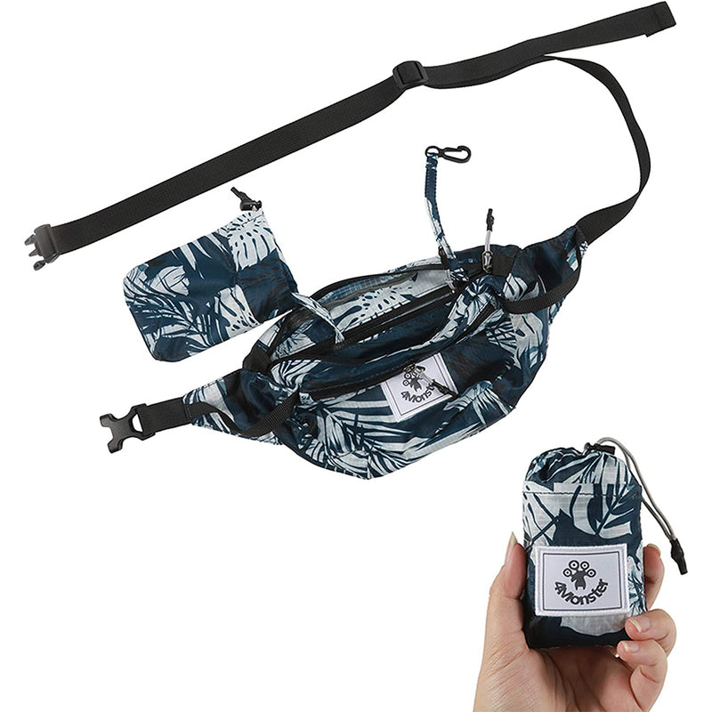 4Monster Hiking Waist Packs Portable,Water Resistant Fanny Bags Lightweight with Adjustable Strap