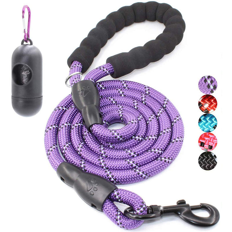 BAAPET 2/4/5/6 FT Strong Dog Leash with Comfortable Padded Handle and  Reflective