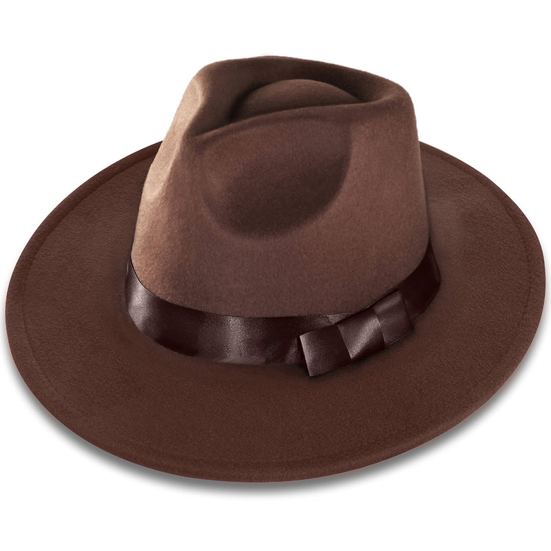 BABEYOND 1920s Gatsby Panama Fedora Hat Cap 1920s Mens Gatsby Costume Accessories