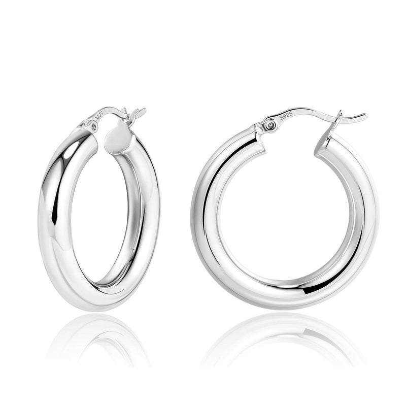 BOUTIQUELOVIN 14K Gold Plated Thick Chunky Hoop Earrings