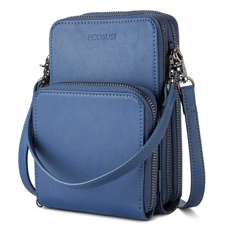 ECOSUSI Cell Phone Purse Small Crossbody Bags for Women Vegan Leather Touchscreen Purse