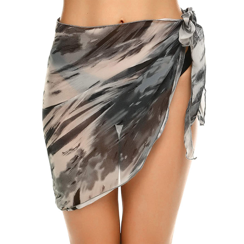 Ekouaer Women Short Sarongs Beach Wrap Sheer Bikini Wraps Chiffon Cover Ups