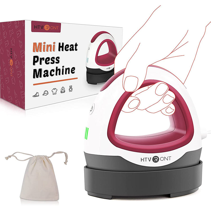HTVRONT Heat Press Small Heat Press Machine for T Shirts, Small Heat Press Iron Press for Heating Transfer