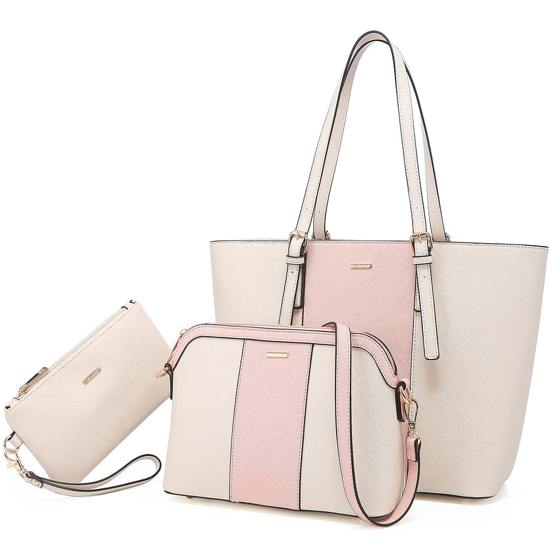 LOVEVOOK Purses for Women Work Tote Bag Shoulder Bags Top Handle Purse Set 3pcs