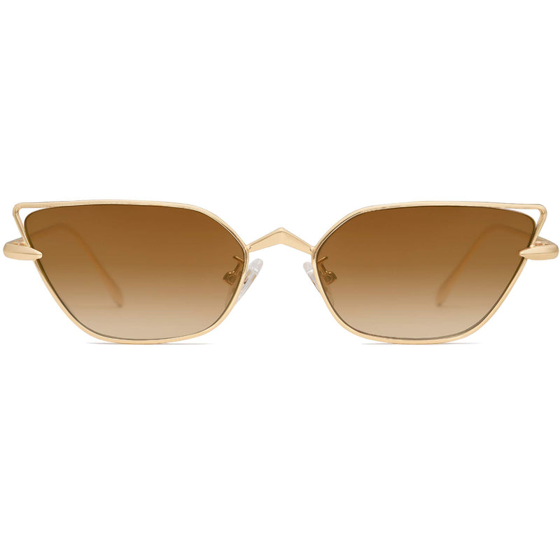 SOJOS Small Cateye Sunglasses Fashion Narrow Fun Designer Sun Glasses SJ1127
