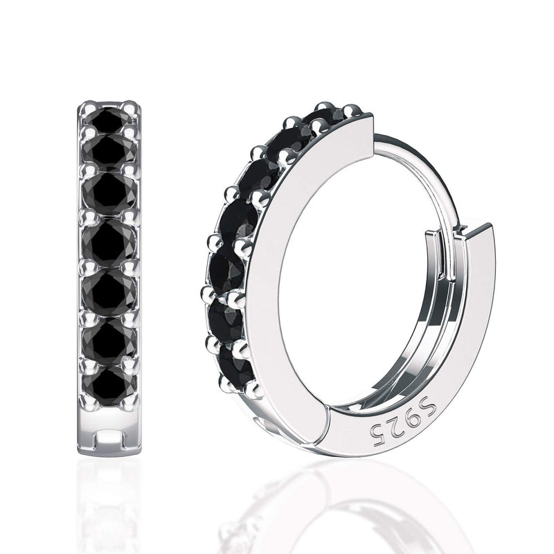 SWEETV 925 Sterling Silver Hoop Earrings Tiny Small Large Huggie Hoop Earring