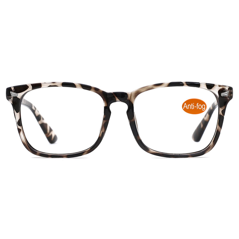 TIJN Anti Fog Blue Light Blocking Glasses for Women Men Nerd Computer Glasses UV Protection Anti Eyestrain