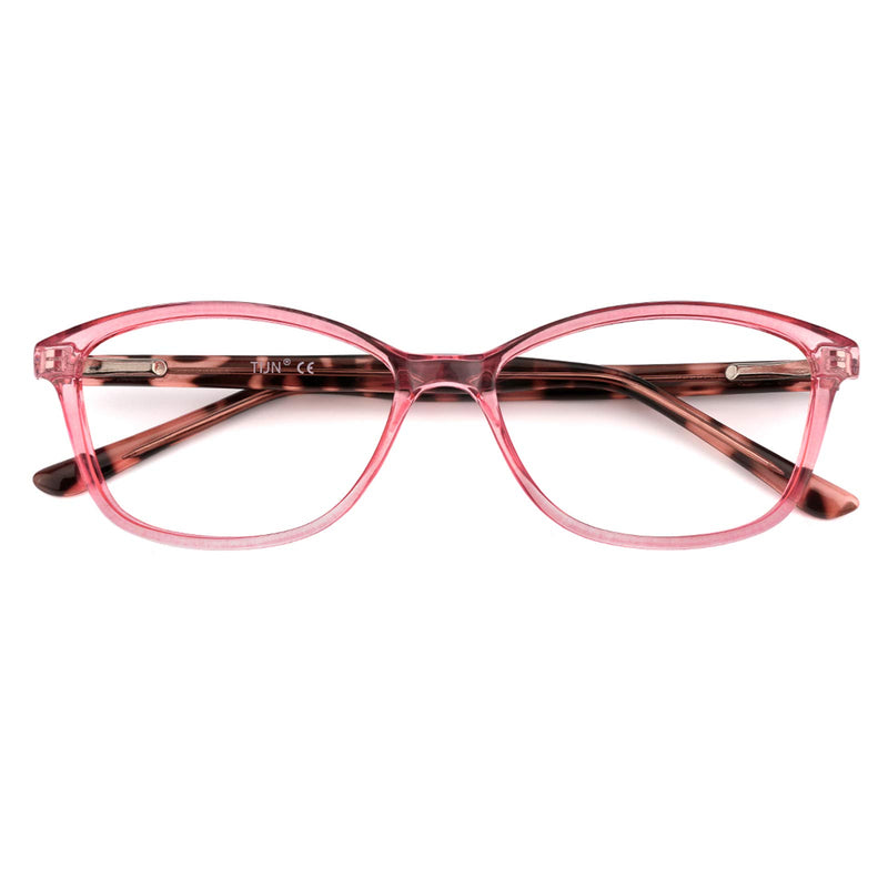 TIJN Blue Light Blocking Glasses Cateye TR90 Frame Anti Blue Ray UV Filter Eyeglasses