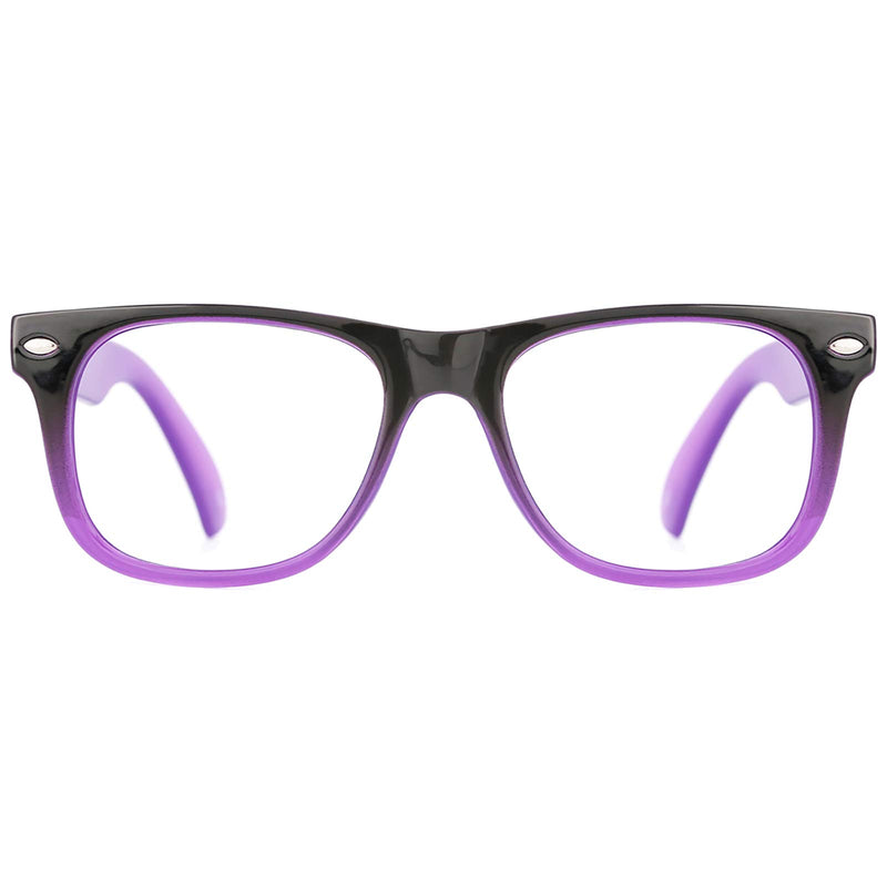 TIJN Kids Blue Light Glasses Girls Boys Clear Square Frame Toddler Gaming Computer Blue Light Glasses Fake Eyeglasses Age 3-8