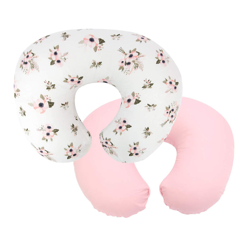 TILLYOU Breast Feeding Nursing Pillow Cover,Cotton Slipcover,Snug Fits Classic Infant Support Positioner
