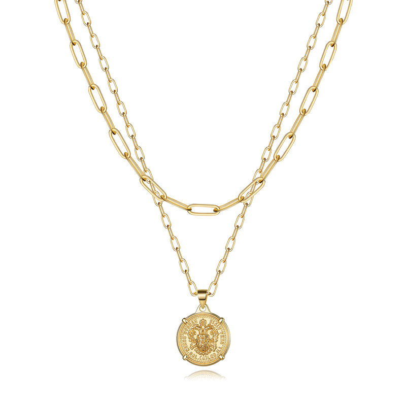 Turandoss Dainty Gold Choker Necklaces for Women - 14K Gold Plated