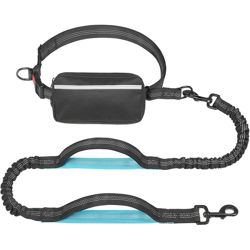 iYoShop Hands Free Dog Leash with Zipper Pouch, Dual Padded Handles