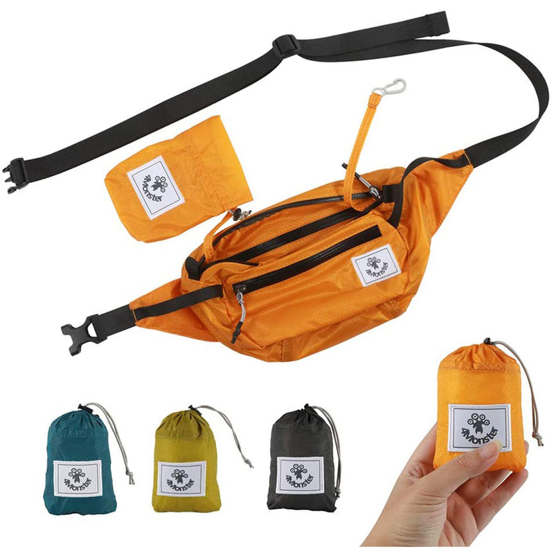 4Monster Hiking Waist Packs Portable,Water Resistant Fanny Bags Lightweight with Adjustable Strap