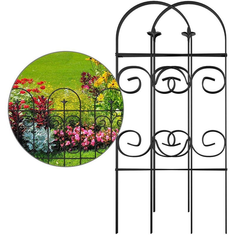 AMAGABELI GARDEN & HOME Decorative Garden Fence, Iron Border Fence