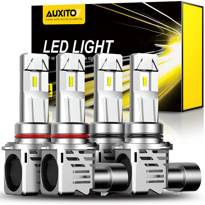 AUXITO 9005 9006 LED Headlight Bulbs Combo for High Low Beam Replacemen