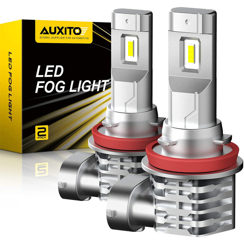 AUXITO H11 H8 LED Fog Light Bulb Fanless, 40W High Power, Cool White, CSP LED Chips