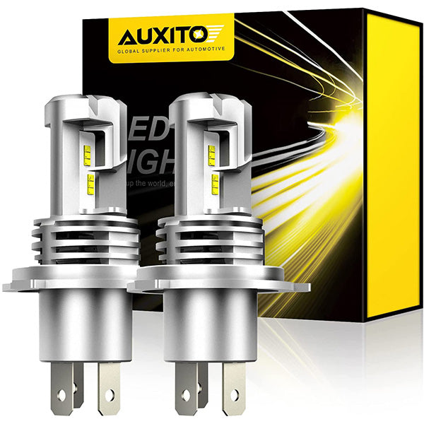 AUXITO H4 9003 LED Headlight Bulbs, 12000LM Per Set 6500K Xenon White for High and Low Beam Hi/Lo