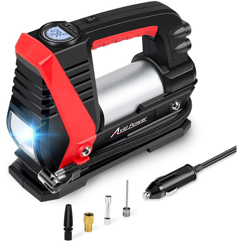 AVID POWER Tire Inflator Air Compressor, 12V DC Car Tire Pump with Fast Inflation (0-35Psi within 3mins)