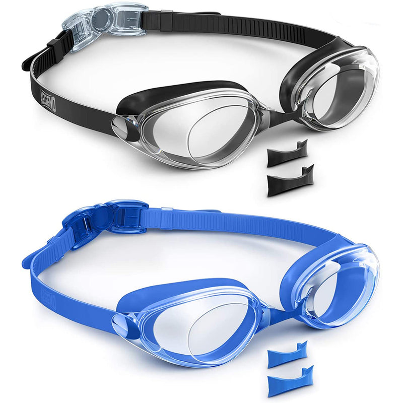 Aegend 2 Pack Swim Goggles, Swimming Goggles Anti-Fog for Man Women Youth Adult