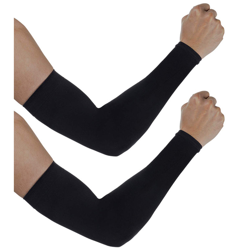 Aegend 2 Pair Sun Protection Cooling Arm Sleeves Sun Sleeves for Men Women Youth