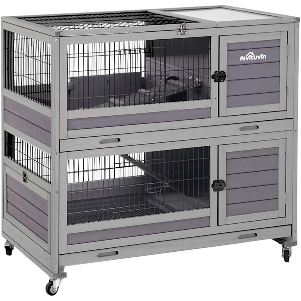 Aivituvin Rabbit Hutch Indoor and Outdoor Bunny Cage Rabbit Pen – Guide ...