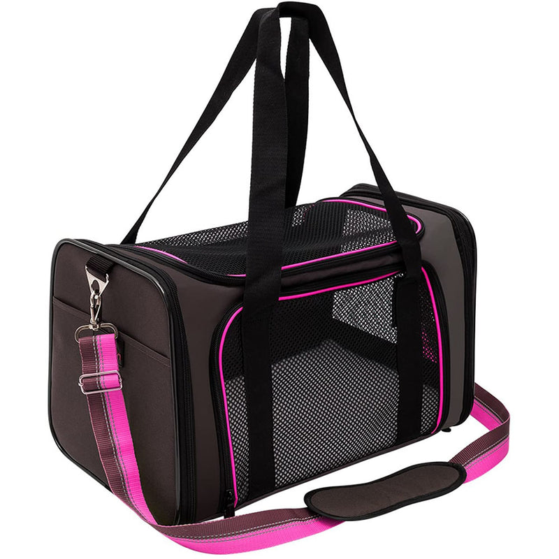 Aivituvin Soft-Sided Pet Travel Carrier, Airline Approved Dog Cat Carrier for Medium Puppy and Cats