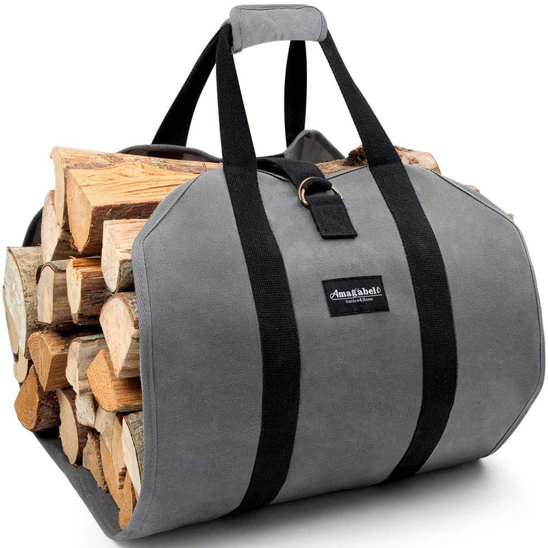 Amagabeli Firewood Carrier, Log Tote Carrying Bag, Wood Carrier Bag, Log Holder