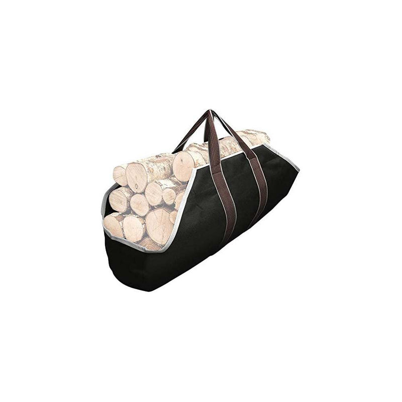 Amagabeli Large Canvas Firewood Carrier Log Tote Bag, Fireplace Log Carrier Holders