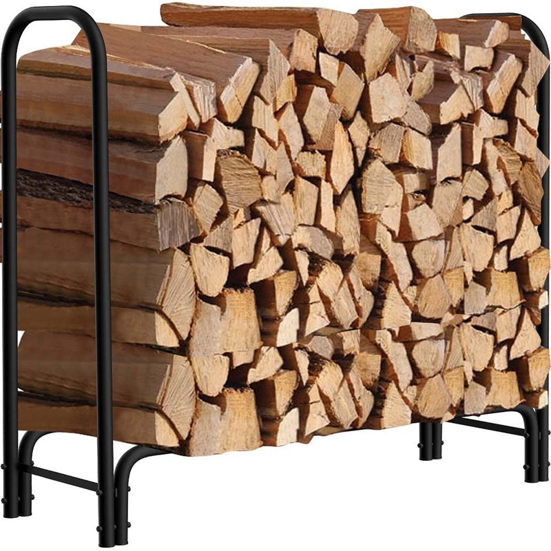 Amagabeli Log Rack Holder Fireplace Heavy Duty Wood Stacke