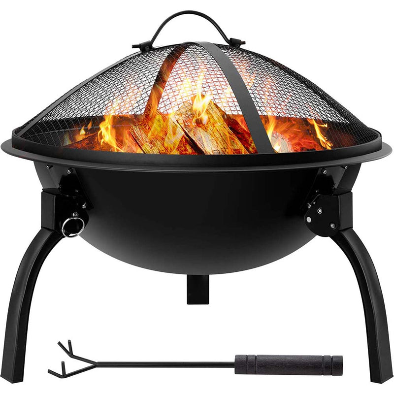 Amagabeli Portable Folding Fire Pit, Firepit Firebowl