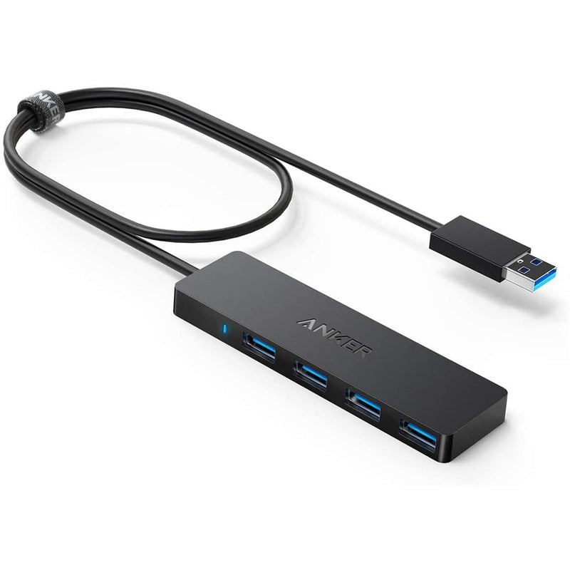 Anker 4-Port USB 3.0 Hub, Ultra-Slim Data USB Hub with 2 ft Extended Cable [Charging Not Supported]