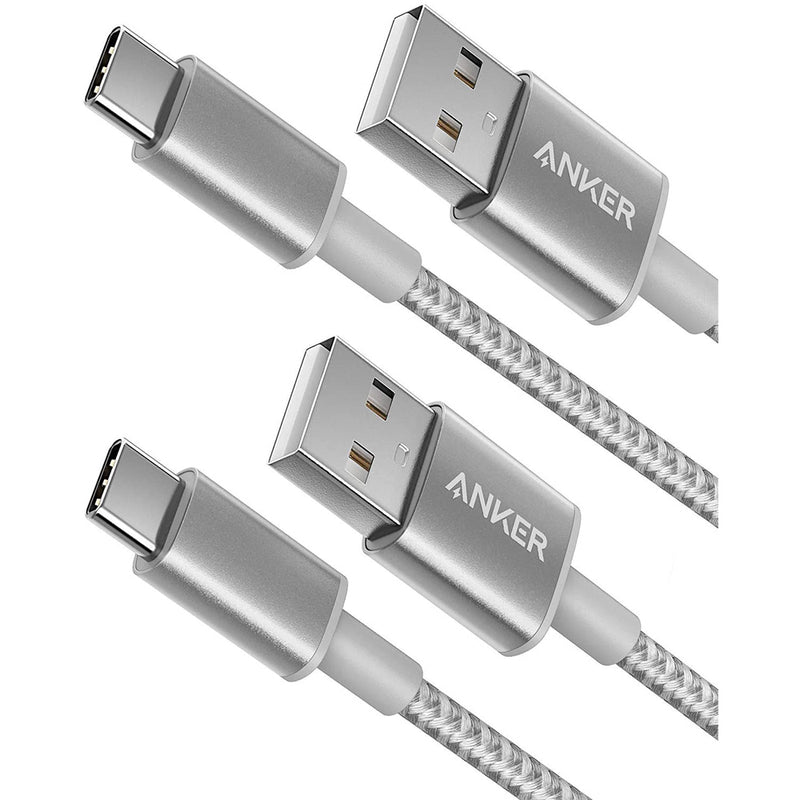 Anker, [2-Pack, 6 ft] Type C Charger Premium Nylon USB Cable , USB A to Type C Charging Cable Fast Charge