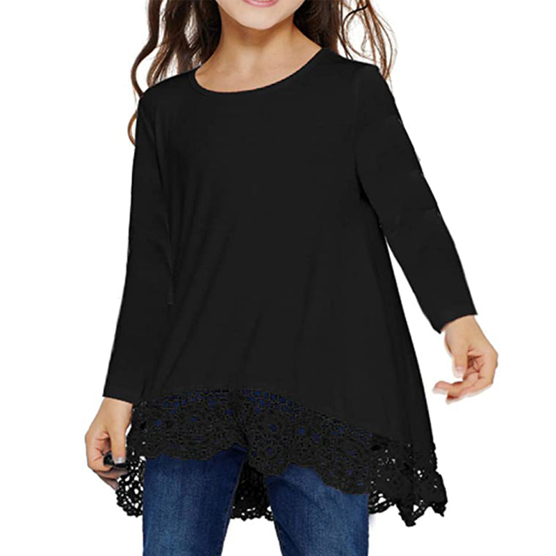 Arshiner Girls Casual Tunic Tops Long Sleeve Loose Soft Blouse