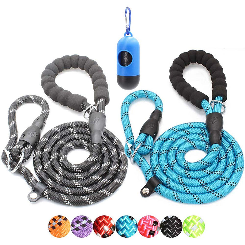 BAAPET 6 Feet Dog Leash with Durable Rope Cover , Comfortable Padded Handle