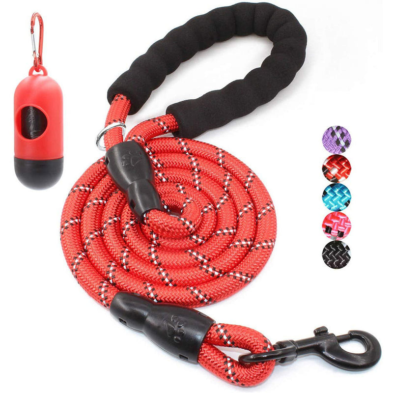 BAAPET 2/4/5/6 FT Strong Dog Leash with Comfortable Padded Handle and  Reflective