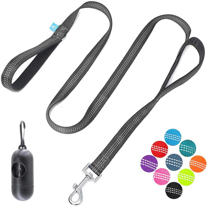 BAAPET Two Handle Dog Leash, Dual Soft Padded Handles with Traffic Control Handle Leash