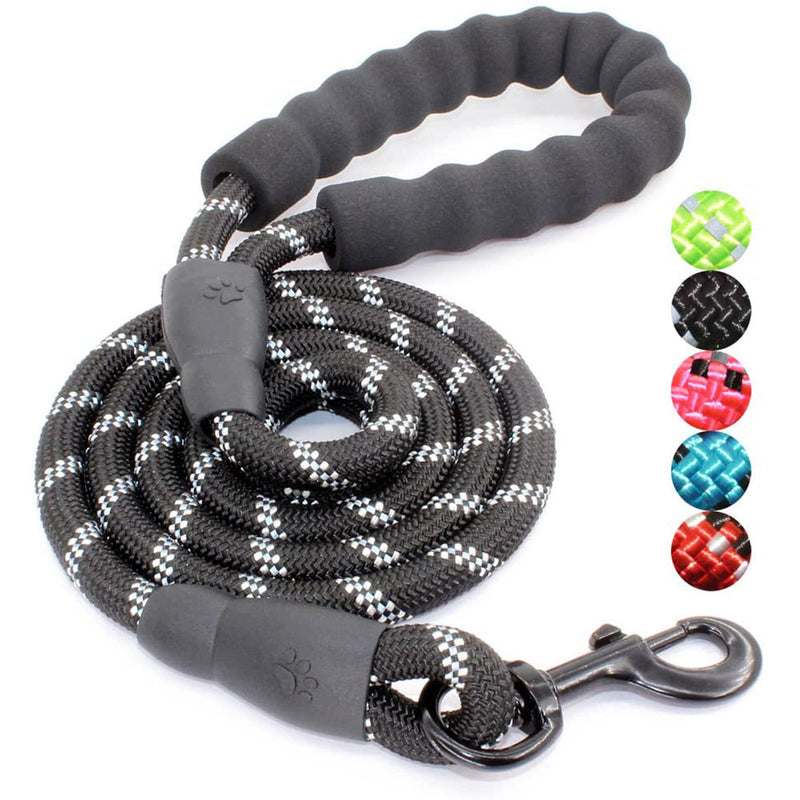 BAAPET 2/4/5/6 FT Strong Dog Leash with Comfortable Padded Handle and  Reflective