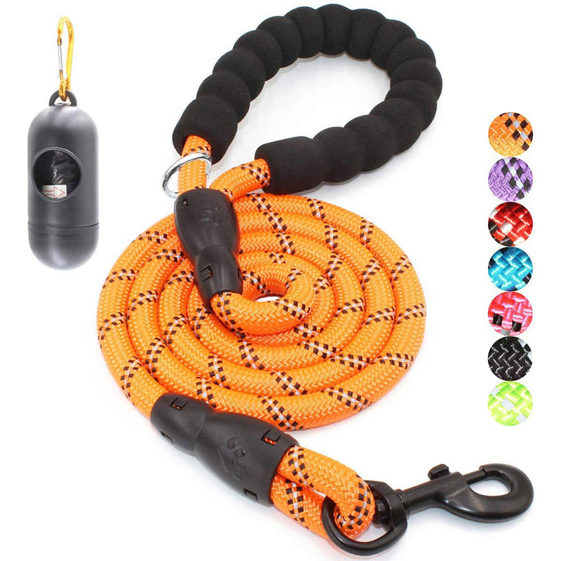 BAAPET 2/4/5/6 FT Strong Dog Leash with Comfortable Padded Handle and  Reflective