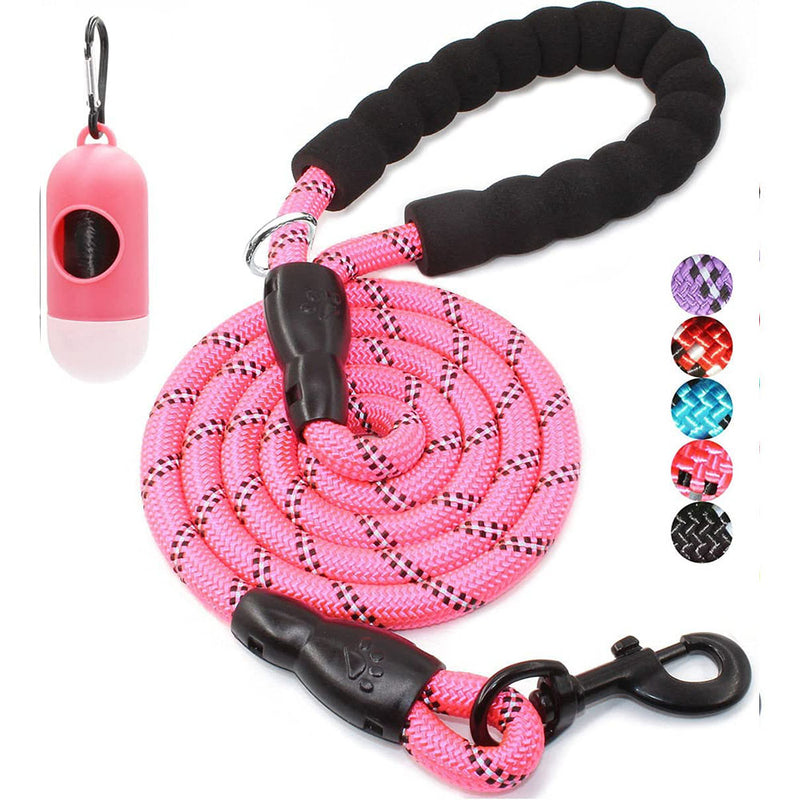 BAAPET 2/4/5/6 FT Strong Dog Leash with Comfortable Padded Handle and  Reflective