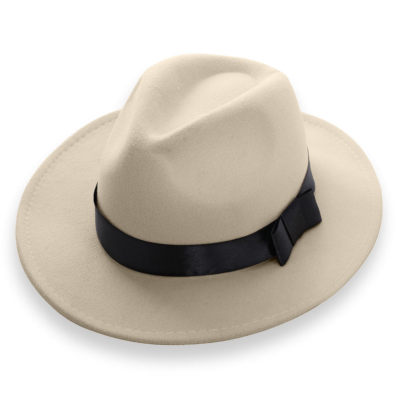 BABEYOND 1920s Gatsby Panama Fedora Hat Cap 1920s Mens Gatsby Costume Accessories