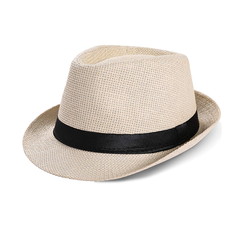 BABEYOND 1920s Panama Fedora Hat Cap Gatsby Hat 1920s Gatsby Costume Accessories