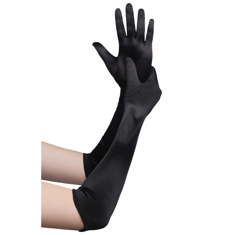 BABEYOND Long Opera Party 20s Satin Gloves Stretchy Adult Size Elbow