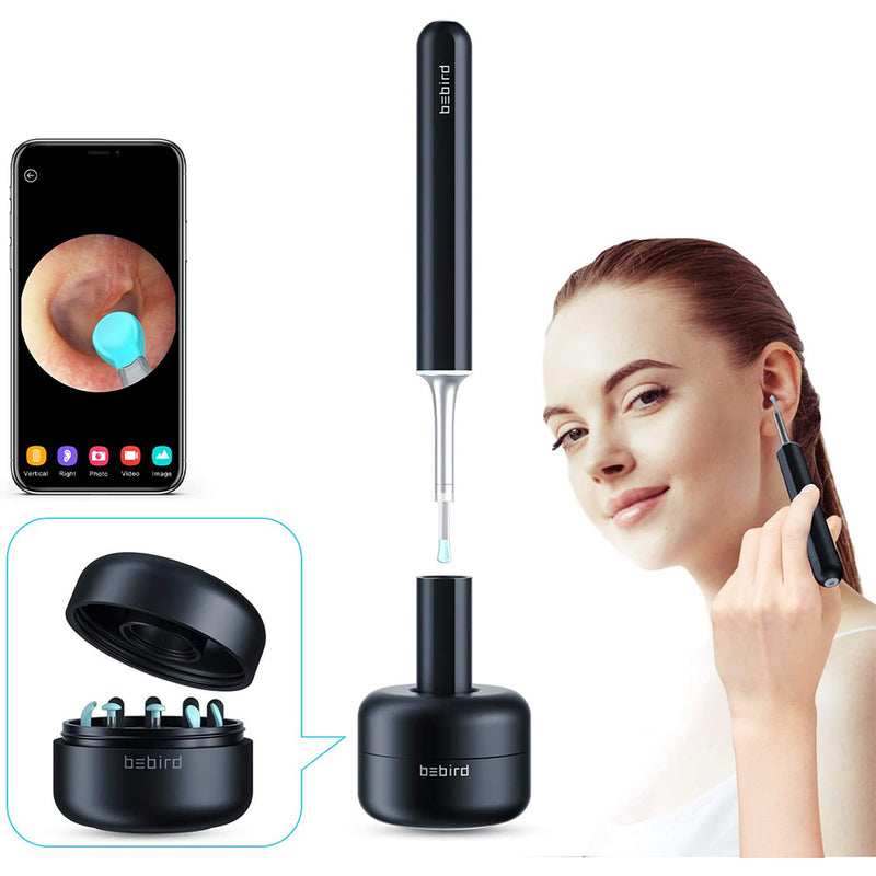 BEBIRD X17 Pro Ear Endoscope with 6 LED Lights, 3.5mm 1080P HD WiFi Ear Wax Removal Wireless