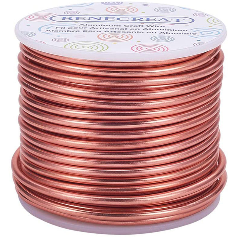 BENECREAT Aluminum Wire Anodized Jewelry Craft Making Beading Floral Colored Aluminum Craft Wire