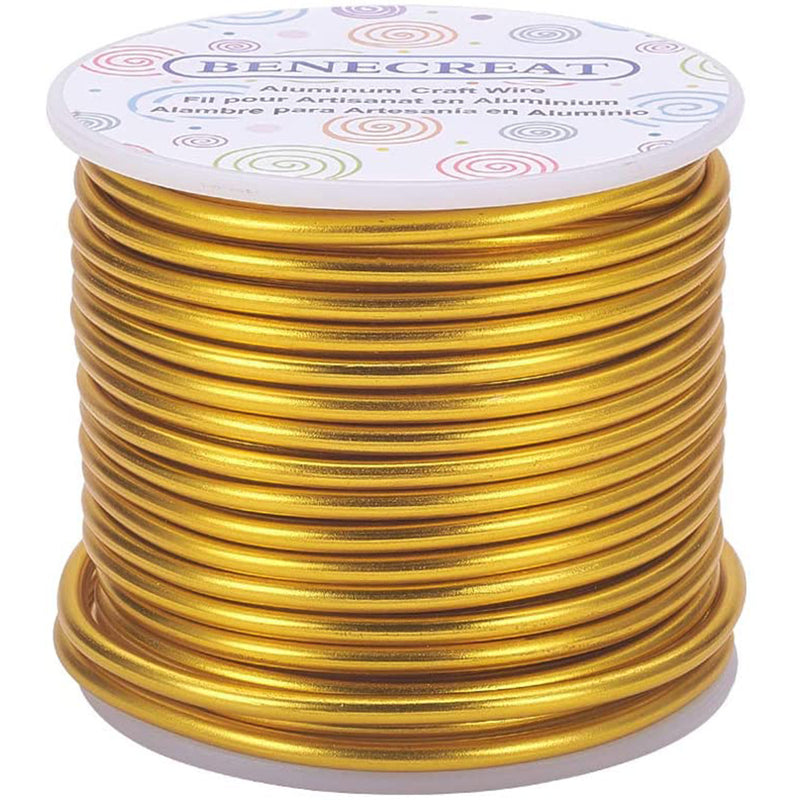 BENECREAT Aluminum Wire Anodized Jewelry Craft Making Beading Floral Colored Aluminum Craft Wire