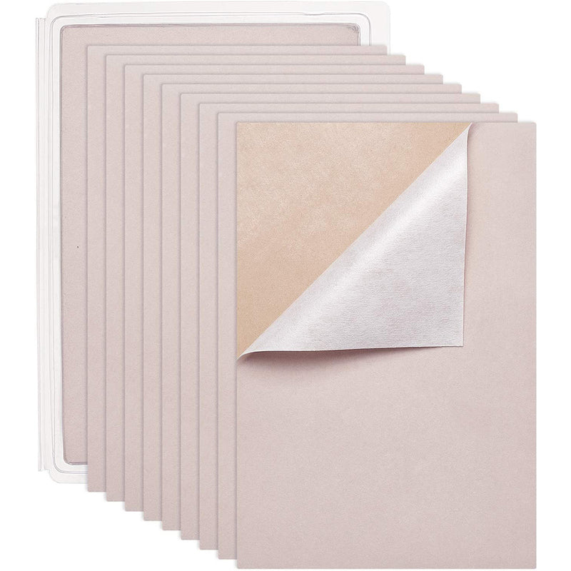 BENECREAT 20PCS Velvet Fabric Sticky Back Adhesive Back Sheets, A4 sheet (8.3" x 11.8")