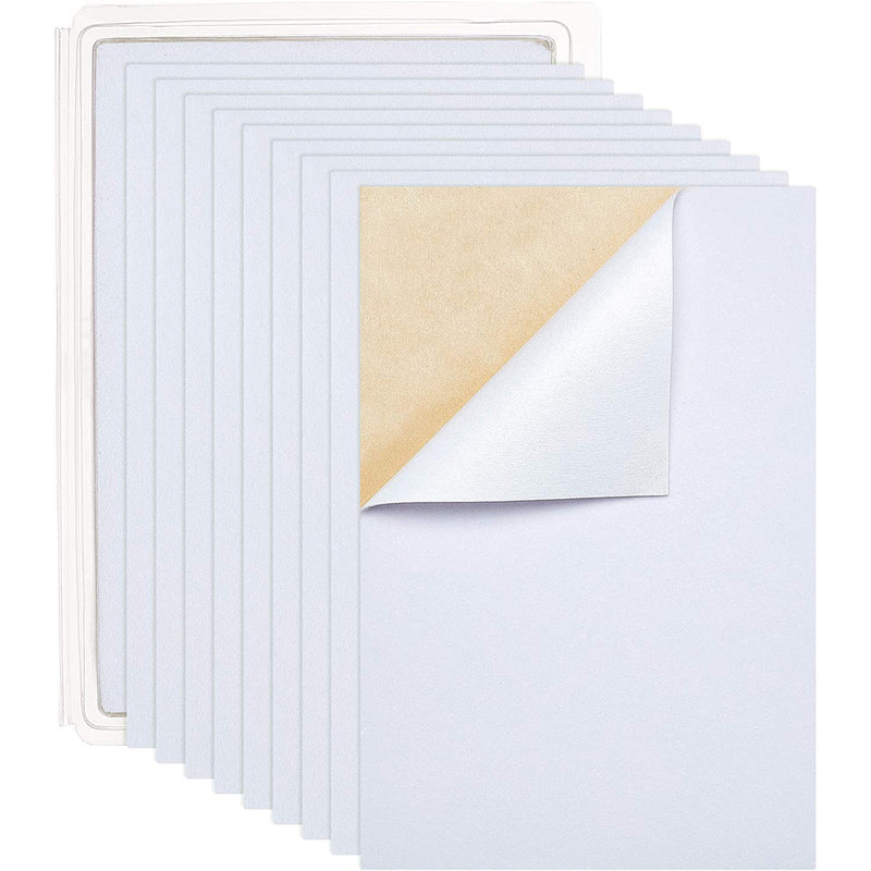 BENECREAT 20PCS Velvet Fabric Sticky Back Adhesive Back Sheets, A4 sheet (8.3" x 11.8")