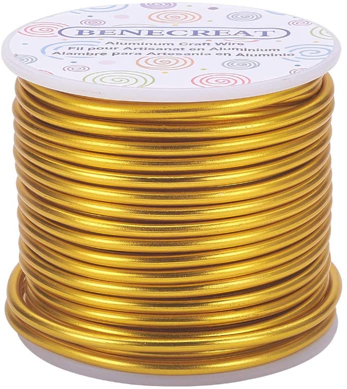 BENECREAT Aluminum Wire Anodized Jewelry Craft Making Beading Floral Colored Aluminum Craft Wire