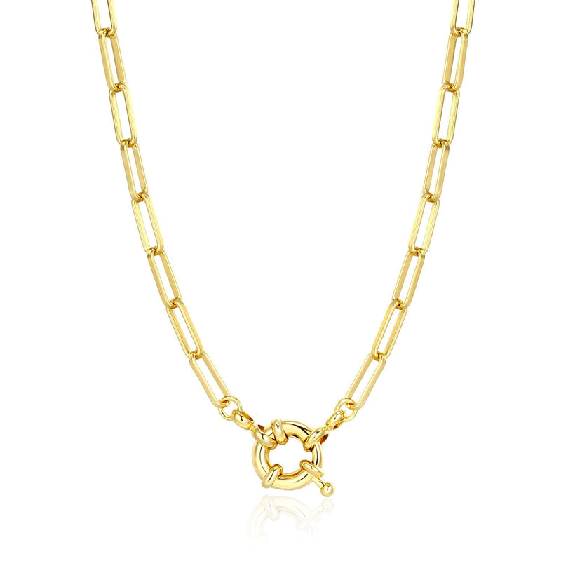 BOUTIQUELOVIN 14K Gold Chain Necklace for Women | Real Gold Plated Necklaces