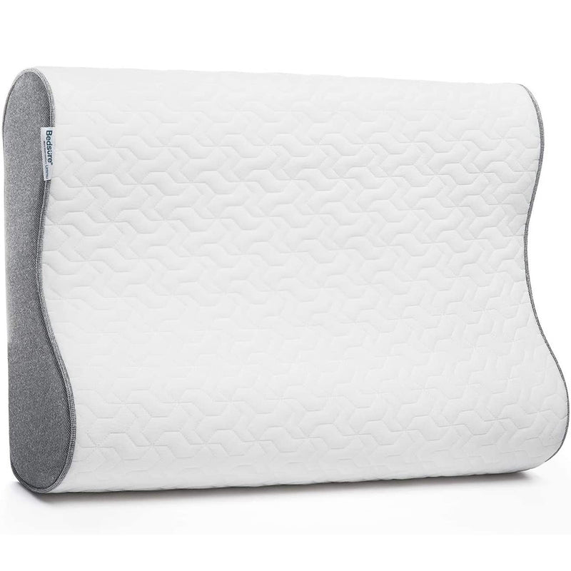 Bedsure Contour Memory Foam Pillow - Ergonomic Cervical Pillows for Neck, Neck Support